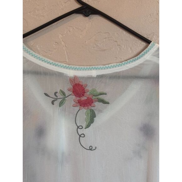 NEW Johnny Was Floral Embroidered Tunic Top 2X - Picture 7 of 7